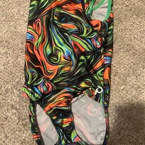 Colorful plum practicewear leotard